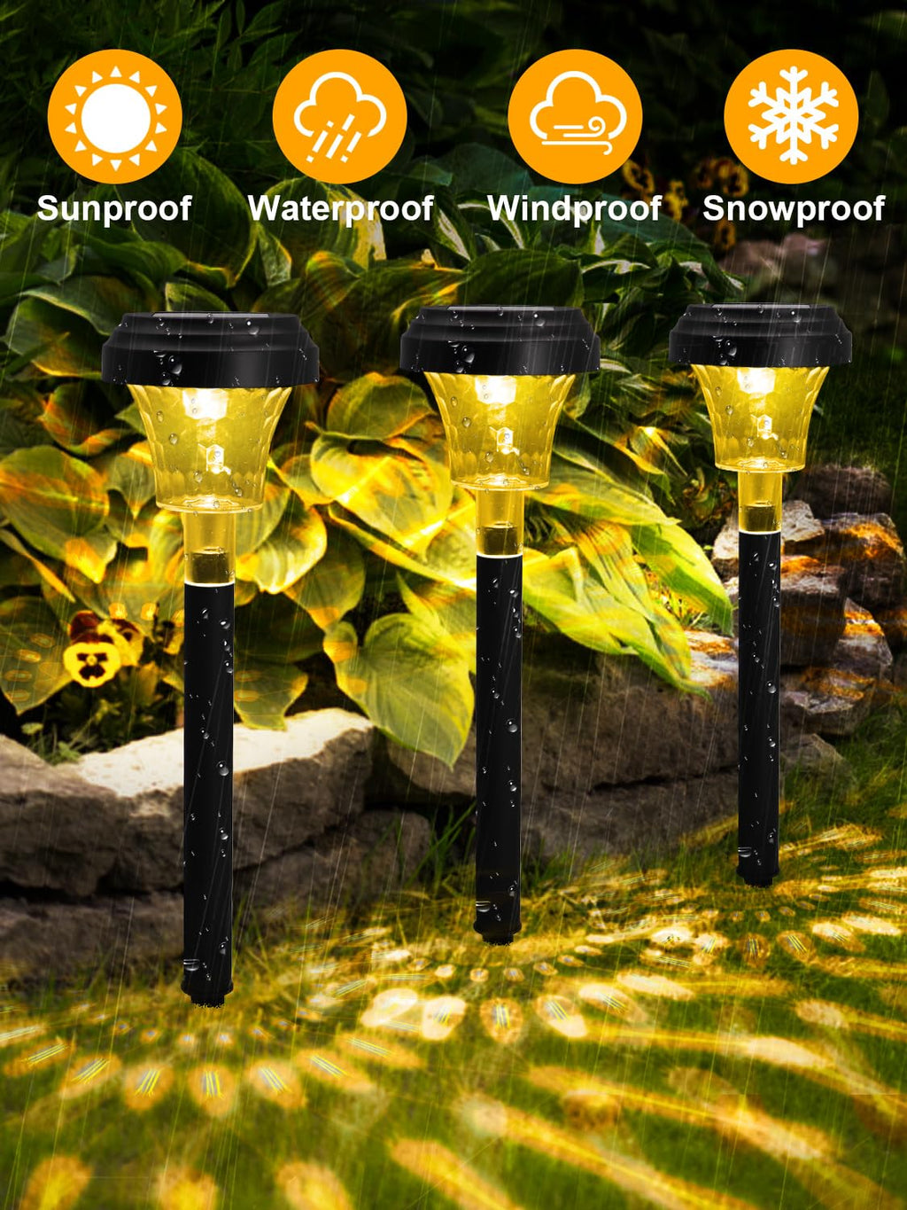 GlowBloom™ Solar Path Lights