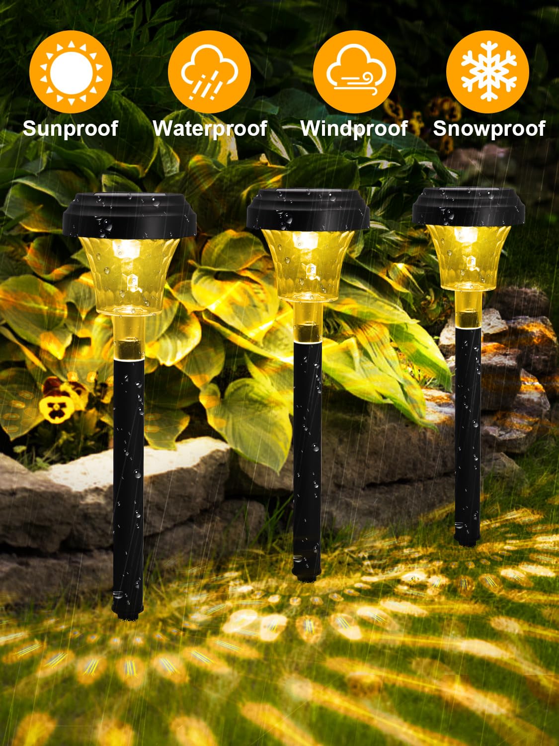 GlowBloom™ Solar Path Lights