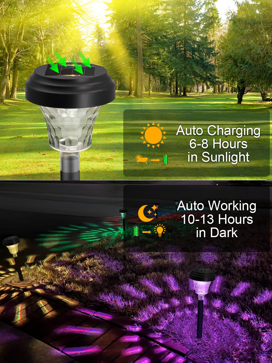 GlowBloom™ Solar Path Lights