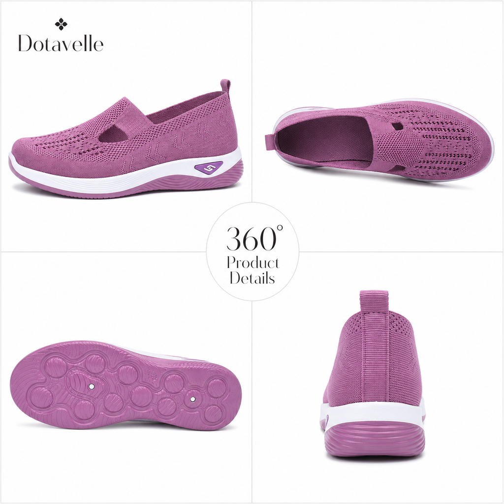 Dotavelle Women's Breathable Knit Arch Support Comfort Walking Shoes