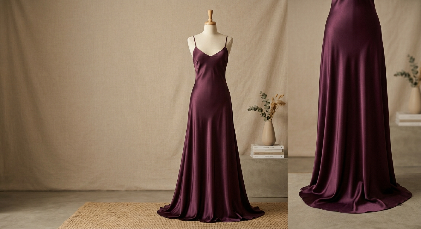 VelvetMuse Satin Slip Dress