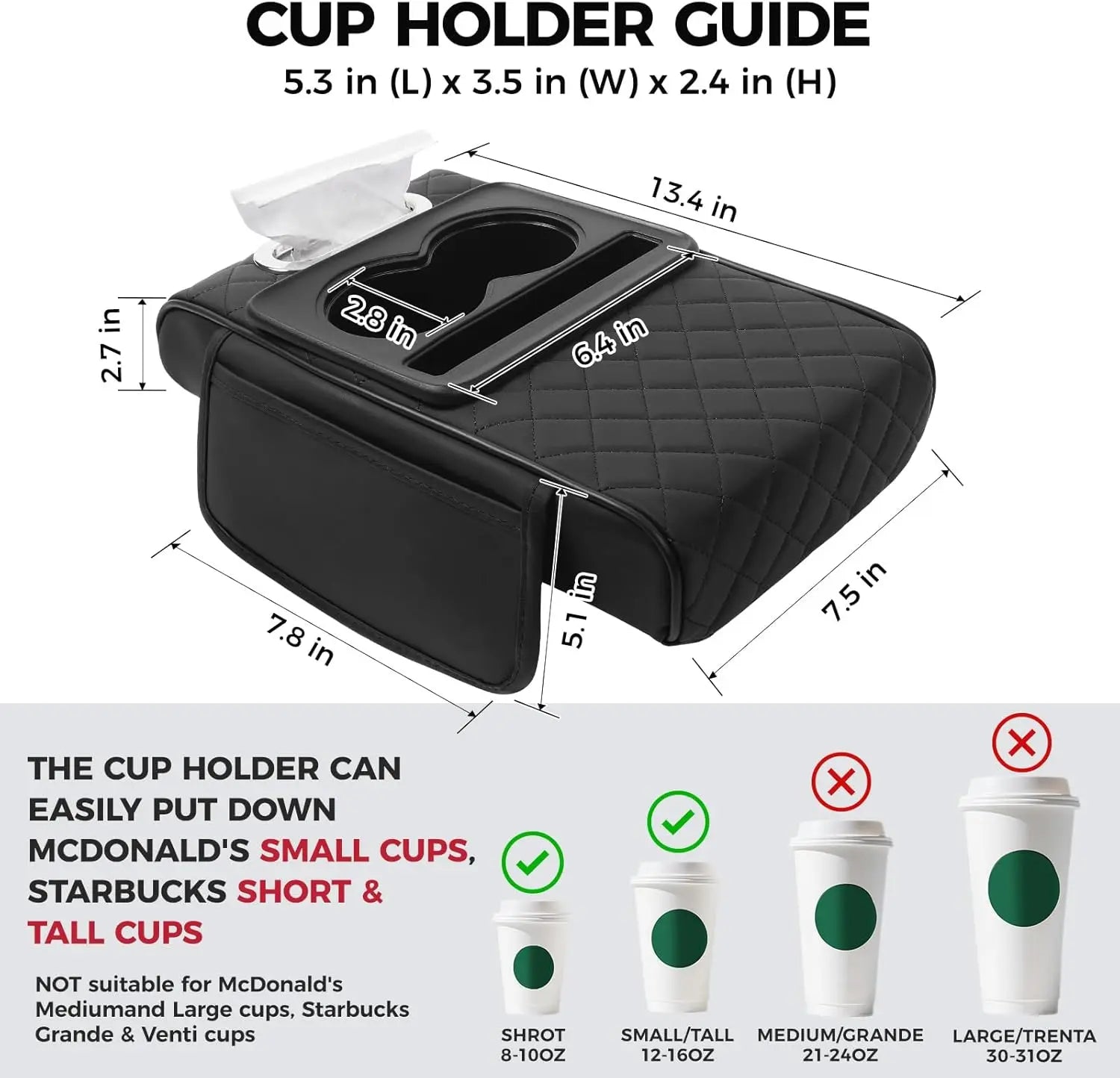 RoadReach™ Car Console Organizer