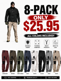 🔥Men's Loose-Fit Utility Jeans🔥15-Pack - All Colors Included, Today Only $25.95