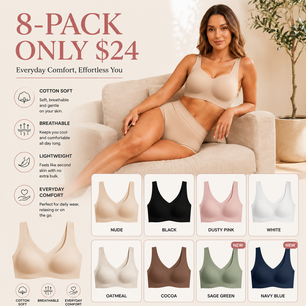 Seamless Wireless Bralette for Women - Full Coverage