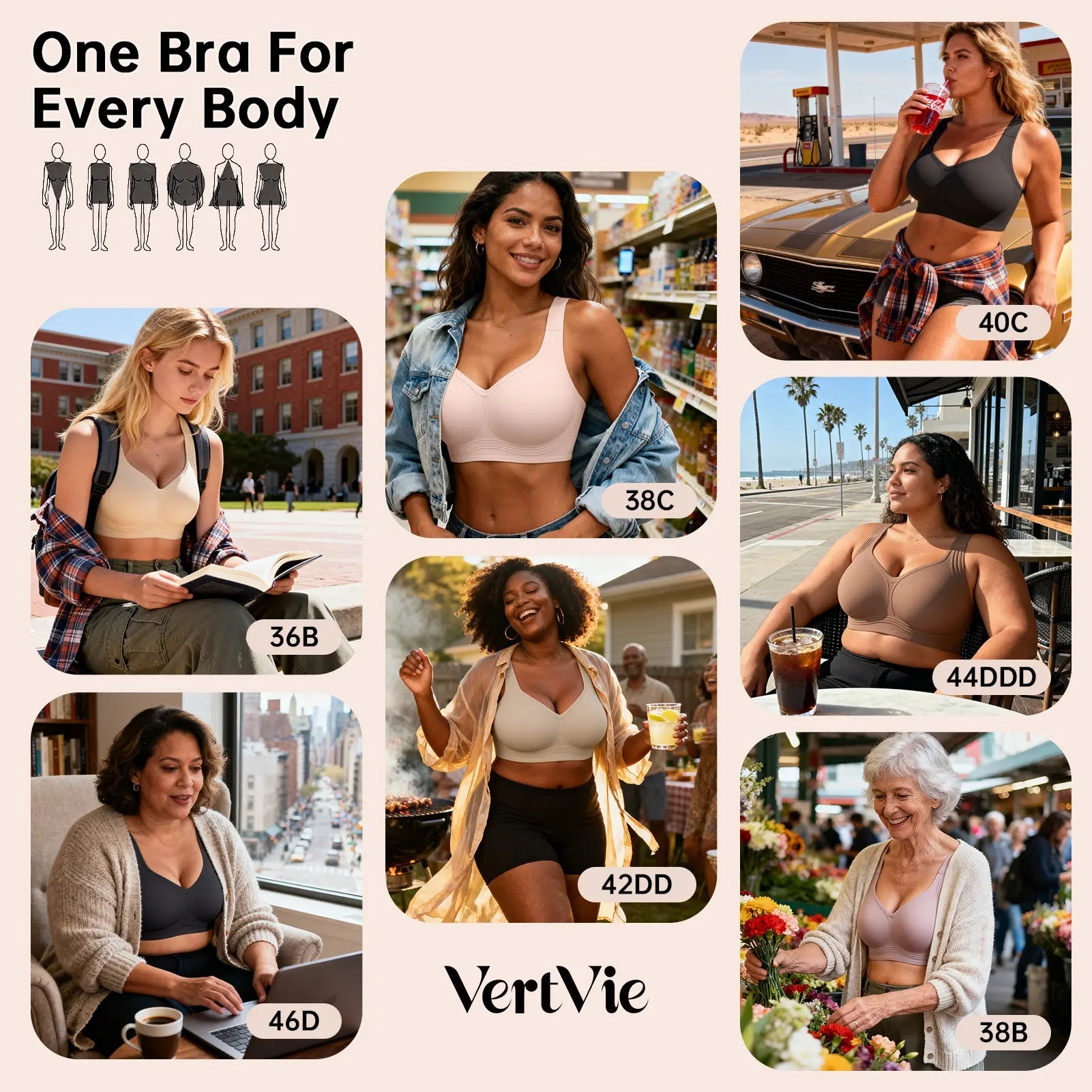 Seamless Wireless Bralette for Women - Full Coverage