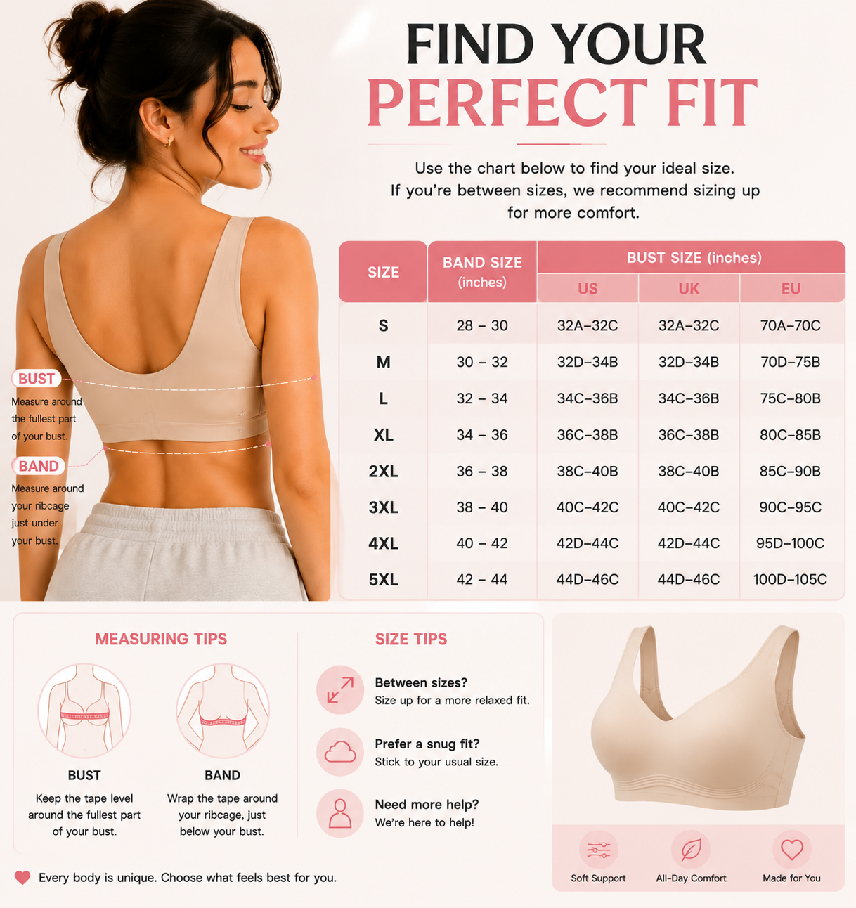 Seamless Wireless Bralette for Women - Full Coverage