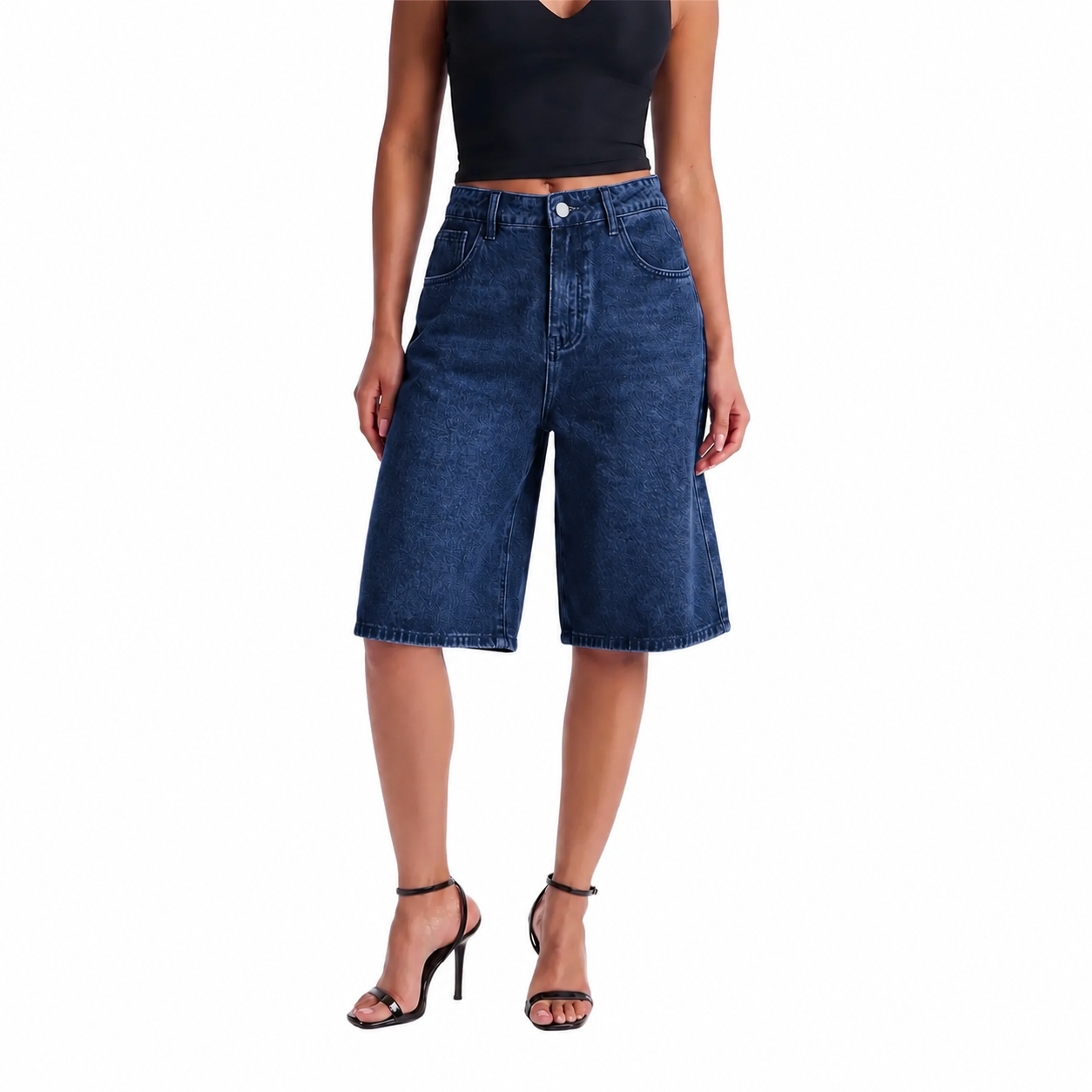 Women's Jorts Mid-Low Waisted Baggy Jeans