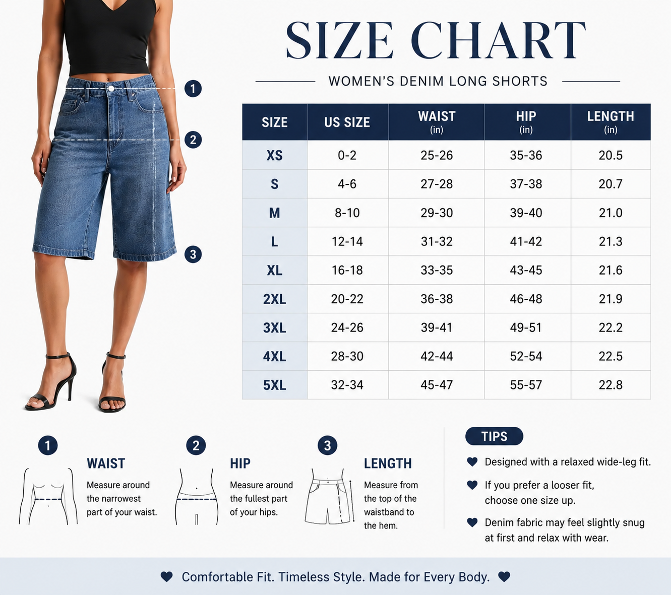 Women's Jorts Mid-Low Waisted Baggy Jeans