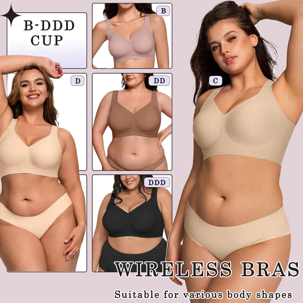 Seamless Wireless Bralette for Women - Full Coverage
